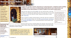 Desktop Screenshot of heartwood-log-homes.com