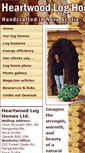 Mobile Screenshot of heartwood-log-homes.com